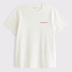 Abercrombie & Fitch Cream Tee with Red Detail